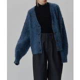 etoll エトル ウールミックスシャギーVネックカーディガン | Fashion Letter | 詳細画像9