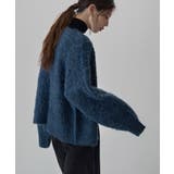 etoll エトル ウールミックスシャギーVネックカーディガン | Fashion Letter | 詳細画像10