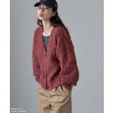etoll エトル ウールミックスシャギーVネックカーディガン | Fashion Letter | 詳細画像15