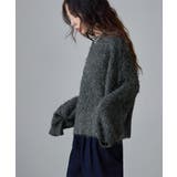 etoll エトル ウールミックスミドルシャギーニットPO | Fashion Letter | 詳細画像18 