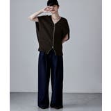 etoll エトル ダブルジップコクーンニットベスト | Fashion Letter | 詳細画像5 
