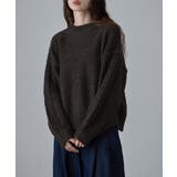 etoll エトル サイドラインスリーブミックスニットPO | Fashion Letter | 詳細画像13 