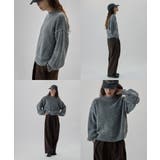 etoll エトル サイドラインスリーブミックスニットPO | Fashion Letter | 詳細画像17 