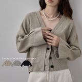 etoll エトル キャンディスリーブニットカーディガン | Fashion Letter | 詳細画像1 