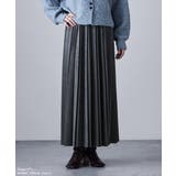 etoll エトル スエードアコーディオンプリーツスカート | Fashion Letter | 詳細画像15 