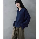 etoll エトル アルパカタッチビッグカラーニット | Fashion Letter | 詳細画像5 