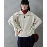 etoll エトル アルパカタッチビッグカラーニット | Fashion Letter | 詳細画像9 