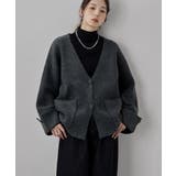 etoll エトル ヤクタッチワイドスリーブニットカーディガン | Fashion Letter | 詳細画像7 