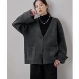 ブラック | etoll エトル ヤクタッチワイドスリーブニットカーディガン | Fashion Letter