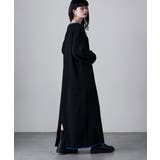 etoll エトル バイカラーロングニットワンピース | Fashion Letter | 詳細画像3