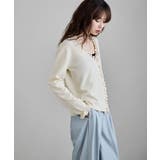 etoll エトル コットンタッチフリルカーディガン | Fashion Letter | 詳細画像7