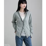 etoll エトル コットンタッチフリルカーディガン | Fashion Letter | 詳細画像15