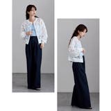 etoll エトル フラワーチュールダブルジップブルゾン | Fashion Letter | 詳細画像9 