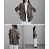 etoll エトル シアーシングルテーラードジャケット | Fashion Letter | 詳細画像7 