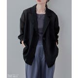 etoll エトル シアーシングルテーラードジャケット | Fashion Letter | 詳細画像16 