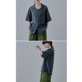 etoll エトル リラクシーオープンカラーシャツ | Fashion Letter | 詳細画像8 