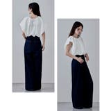 etoll エトル バルーンフレンチスリーブタックブラウス | Fashion Letter | 詳細画像6