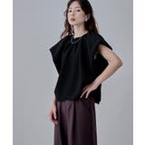 etoll エトル バルーンフレンチスリーブタックブラウス | Fashion Letter | 詳細画像14