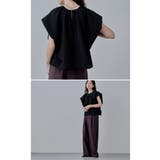 etoll エトル バルーンフレンチスリーブタックブラウス | Fashion Letter | 詳細画像15