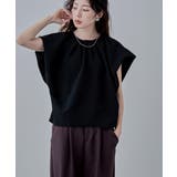 etoll エトル バルーンフレンチスリーブタックブラウス | Fashion Letter | 詳細画像20
