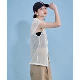 etoll エトル フレンチスリーブポロ襟メッシュニット | Fashion Letter | 詳細画像9