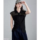 etoll エトル フレンチスリーブポロ襟メッシュニット | Fashion Letter | 詳細画像11