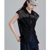 etoll エトル フレンチスリーブポロ襟メッシュニット | Fashion Letter | 詳細画像12