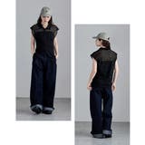 etoll エトル フレンチスリーブポロ襟メッシュニット | Fashion Letter | 詳細画像13