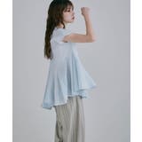 etoll エトル スキッパーペプラムフレンリスリーブブラウス | Fashion Letter | 詳細画像15