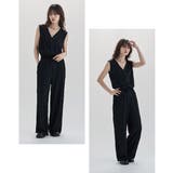 etoll エトル フリルストライプVネックトップス | Fashion Letter | 詳細画像7 