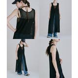etoll エトル メッシュレースVネックロングジレ | Fashion Letter | 詳細画像3 