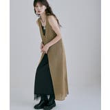 etoll エトル メッシュレースVネックロングジレ | Fashion Letter | 詳細画像13 