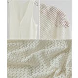 etoll エトル メッシュレースVネックロングジレ | Fashion Letter | 詳細画像20 
