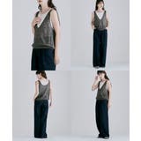 etoll エトル 2way麻混シアーワッフルタンクトップ×アメスリキャミソール | Fashion Letter | 詳細画像7