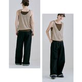 etoll エトル 2way麻混シアーワッフルタンクトップ×アメスリキャミソール | Fashion Letter | 詳細画像12