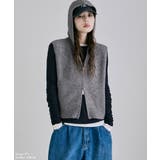 etoll エトル ダブルジップニットフーディーベスト | Fashion Letter | 詳細画像2