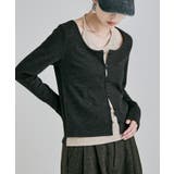 ブラック | etoll エトル カシミヤタッチスムースレイヤード風トップス | Fashion Letter