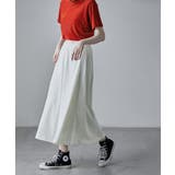 etoll エトル ナイロンサイドラインフレアスカート | Fashion Letter | 詳細画像8 