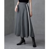 etoll エトル ナイロンサイドラインフレアスカート | Fashion Letter | 詳細画像13 