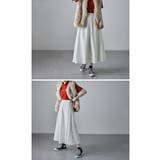 etoll エトル ナイロンサイドラインフレアスカート | Fashion Letter | 詳細画像15 