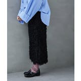 etoll エトル ラメミックスフリンジタイトスカート | Fashion Letter | 詳細画像5