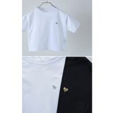 etoll エトル ハート箔プリントクロップドTシャツ | Fashion Letter | 詳細画像17