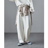 アイボリー | etoll エトル ダンボールニットカーブパンツ | Fashion Letter