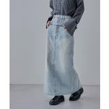 etoll エトル 12ozダブルウエストデニムスカート | Fashion Letter | 詳細画像16