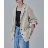 アイボリー | etoll エトル ツイルダッドテーラードジャケット | Fashion Letter