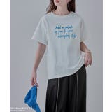 etoll エトル 手書き風ロゴデザインミドルTシャツ | Fashion Letter | 詳細画像2