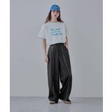 etoll エトル 手書き風ロゴデザインミドルTシャツ | Fashion Letter | 詳細画像3