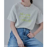 etoll エトル 手書き風ロゴデザインミドルTシャツ | Fashion Letter | 詳細画像6