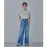 etoll エトル 手書き風ロゴデザインミドルTシャツ | Fashion Letter | 詳細画像7