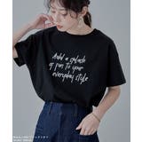 etoll エトル 手書き風ロゴデザインミドルTシャツ | Fashion Letter | 詳細画像10